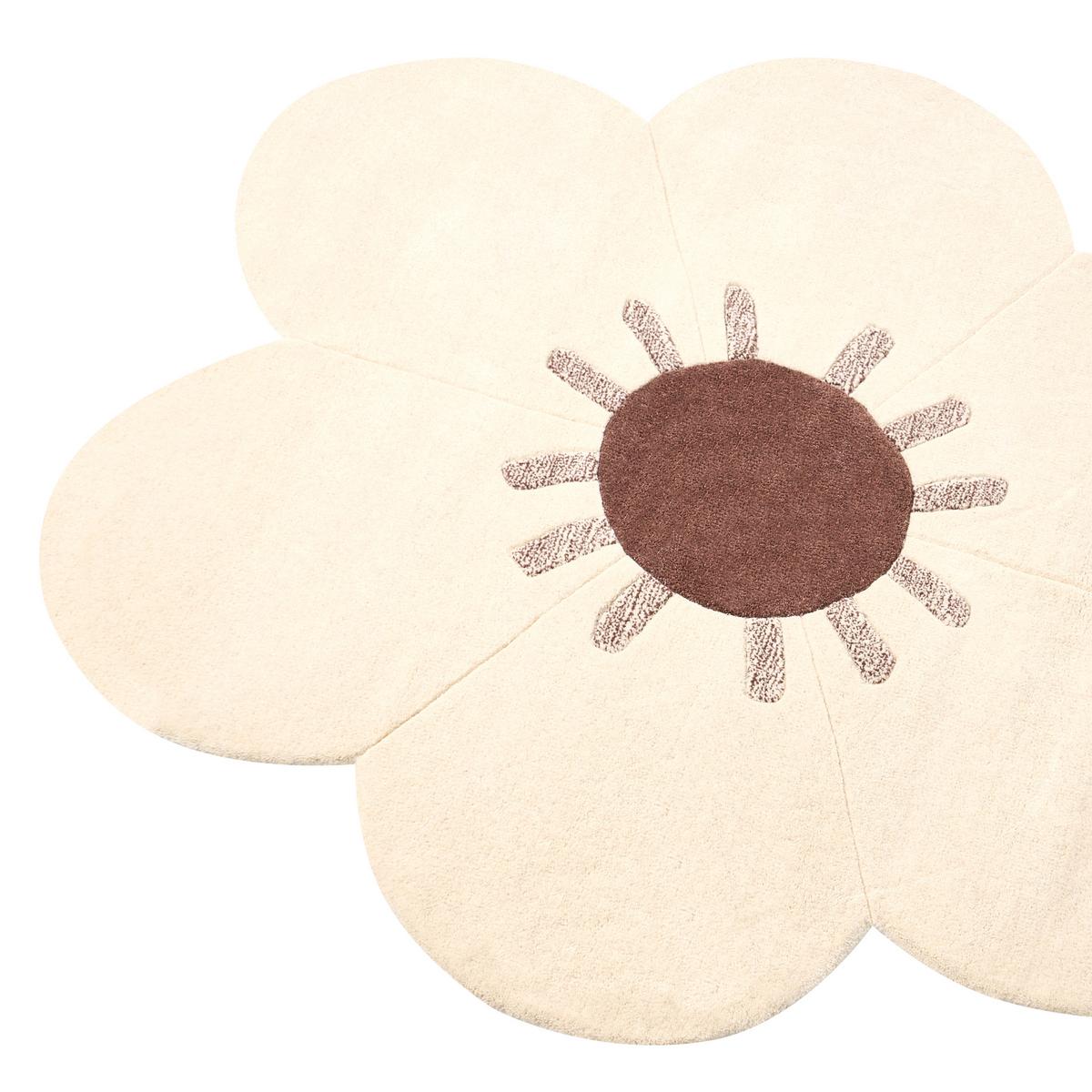 TEPPICH Beige 140 cm Wolle Manali - Beige, Textil (140/140cm) - Beliani