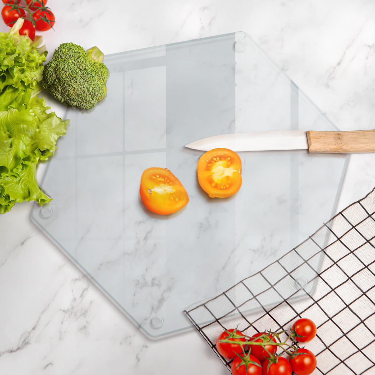 GLASPLATTE h40cm Transparent - Transparent, Glas (40/40cm) - Wallfluent