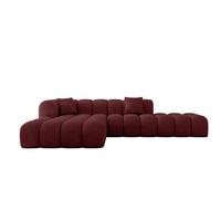 ECKSOFA Ottomane Links OLEA-L2 - 289x176x71 cm Bordeaux - Bordeaux/Schwarz, Holzwerkstoff/Kunststoff (289/176cm) - ALTDECOR