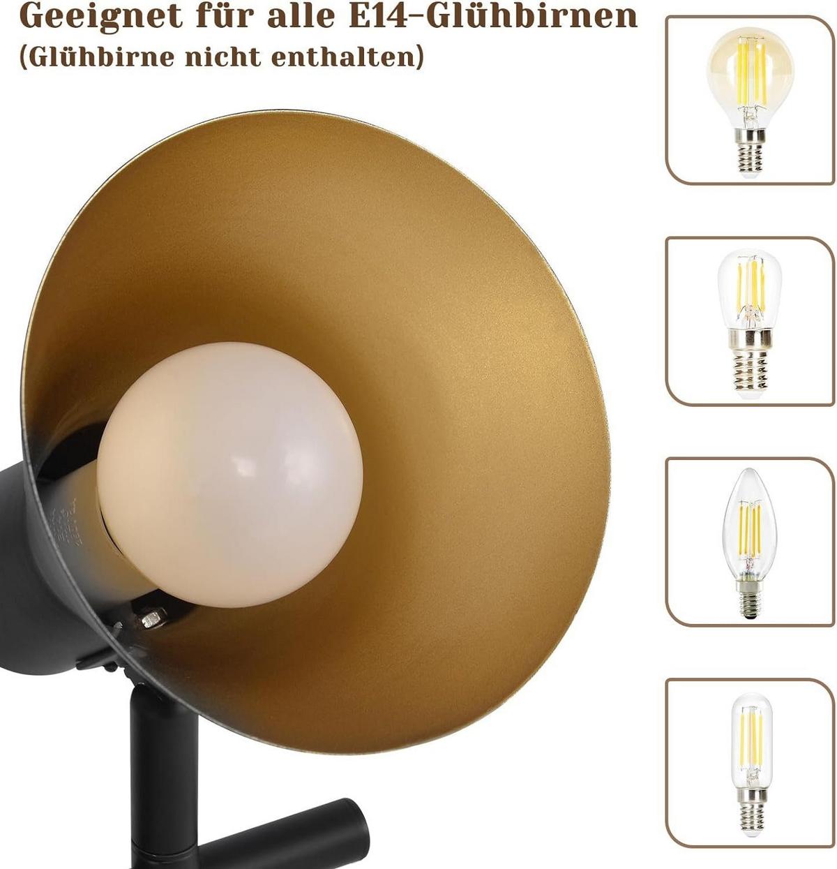 DECKENSTRAHLER Welle 2-flammig 25/11/21 cm - Schwarz, Metall (25/11/21cm) - Nettlife