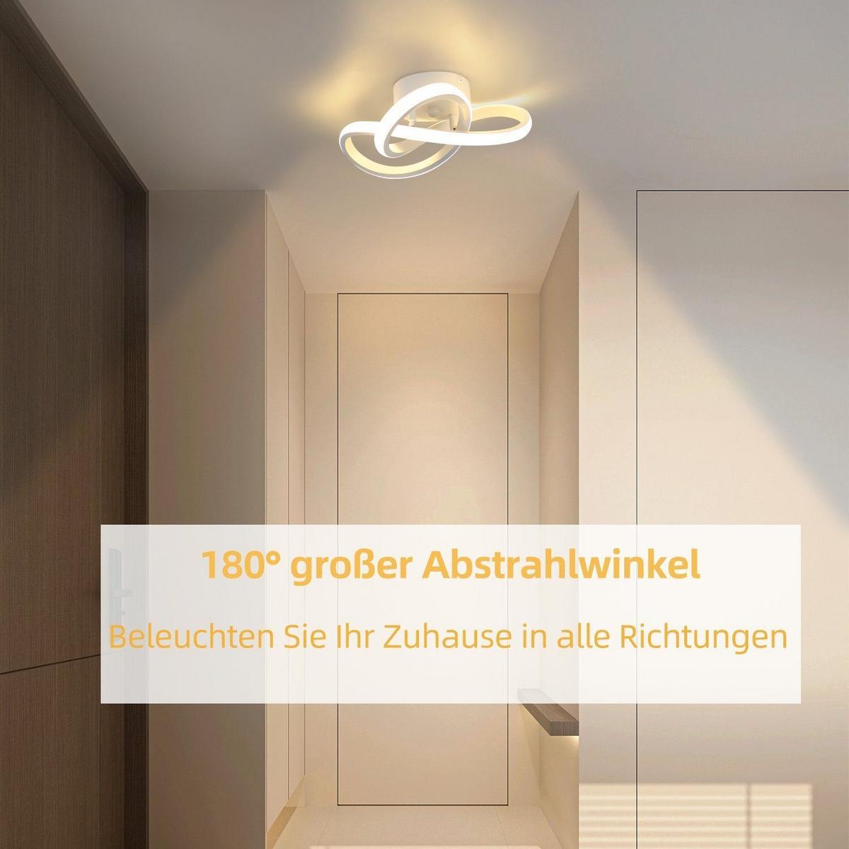 LED-DECKENLEUCHTE Luce 24/24/12cm - Weiß, Metall (24/24/12cm) - Nettlife