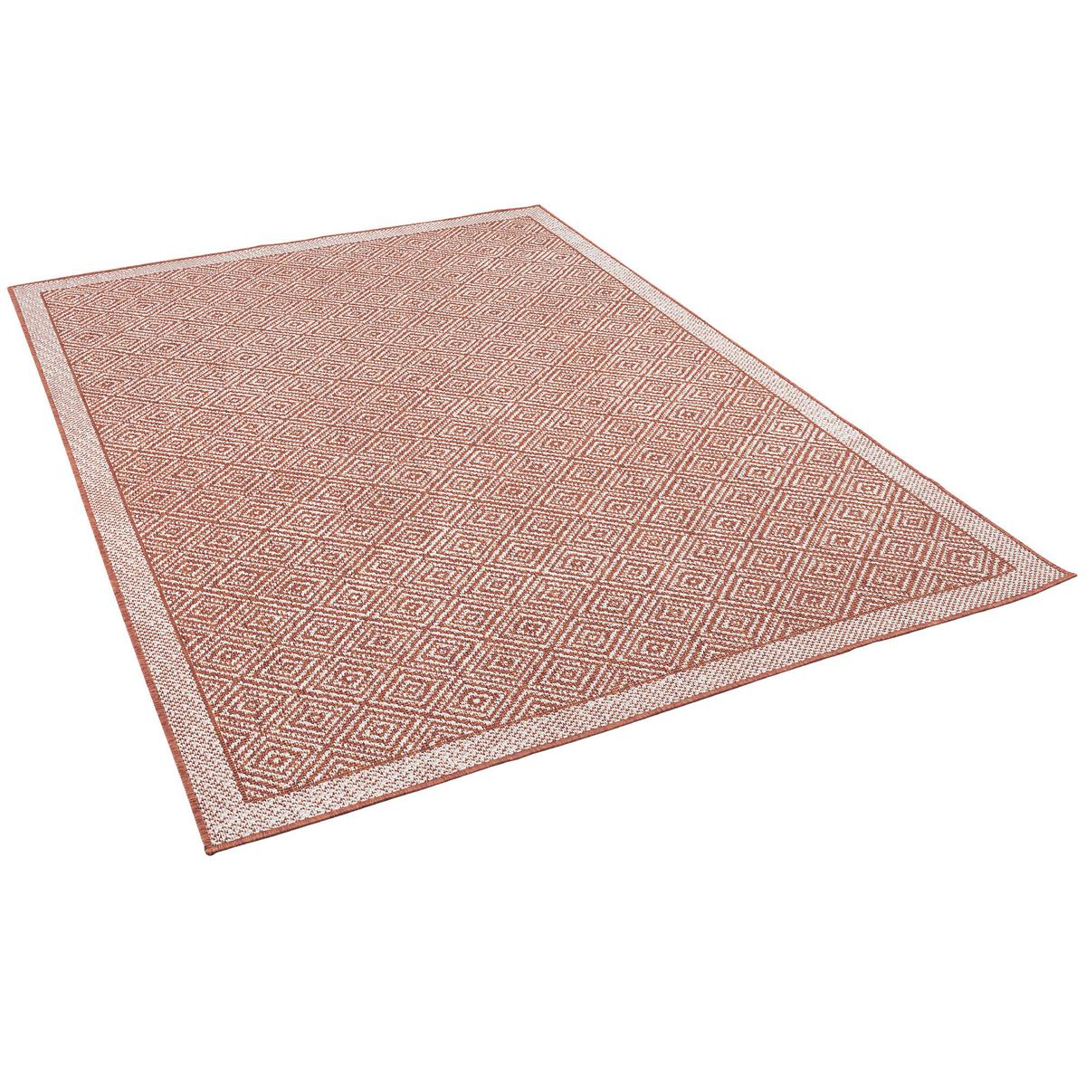 IN & OUTDOOR TEPPICH HAMPTON MELIERT - Terracotta, Textil (140/200cm) - Pergamon