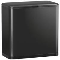 MÜLLEIMER 8 L hängend Abfalleimer mit ofen bleibendem Deckel und Inneneimer - Schwarz, Kunststoff (17.4/30/29.7cm) - HOMCOM