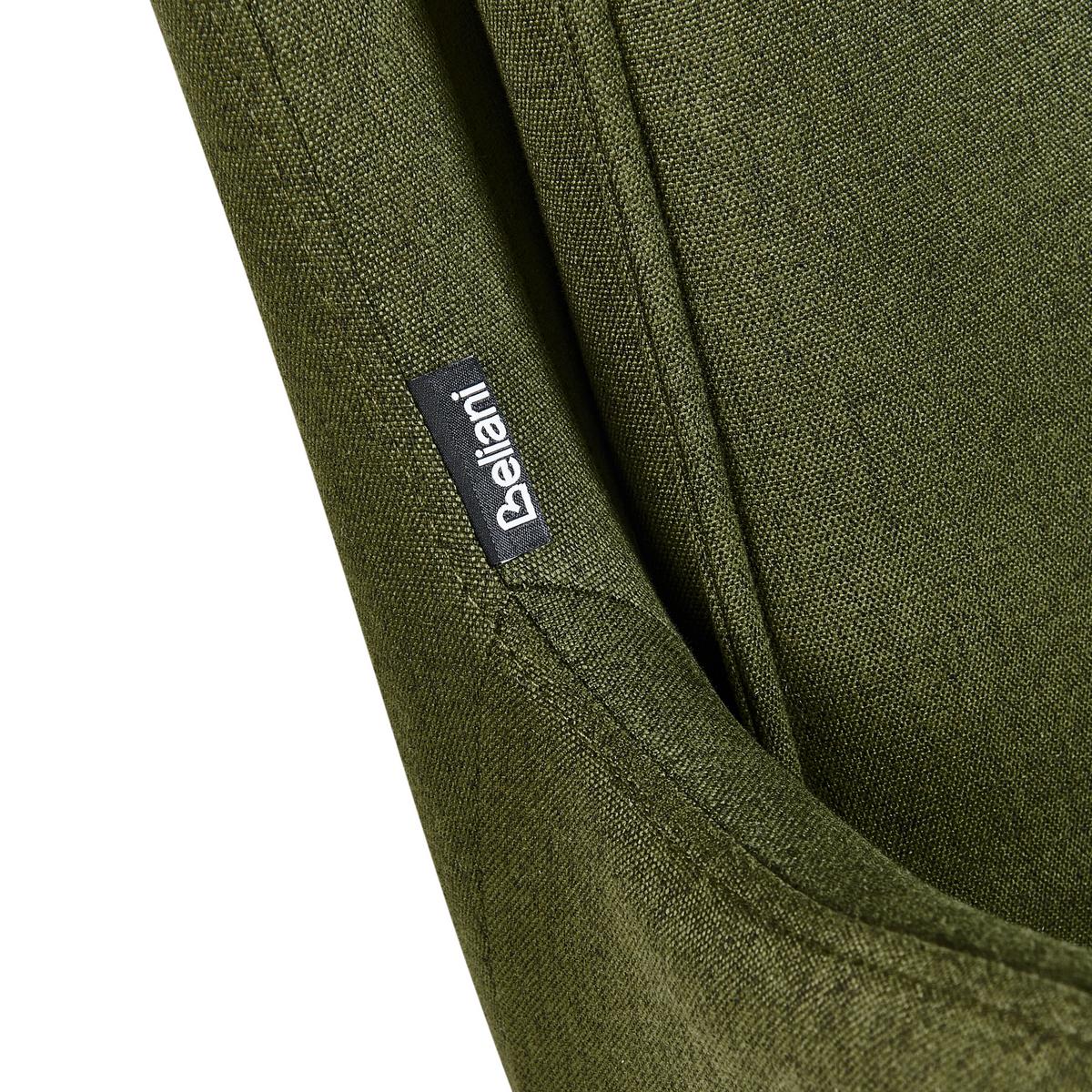 ESSZIMMERSTUHL 2er-Set Dunkelgrün Avelar - Dunkelgrün/Schwarz, Textil (62/92/63cm) - Beliani