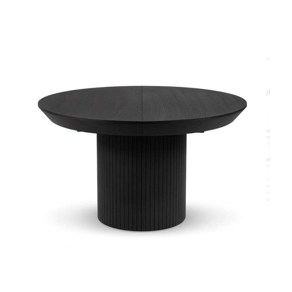 ESSTISCH DORIC Ausziehbar 130 - 180 / 130 x 76 cm - Schwarz, Holz (130/130/76cm) - MASSENO