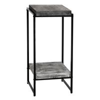 BLUMENTISCH quadratisch Grau - Grau, Holzwerkstoff (32/30/82cm) - MCW