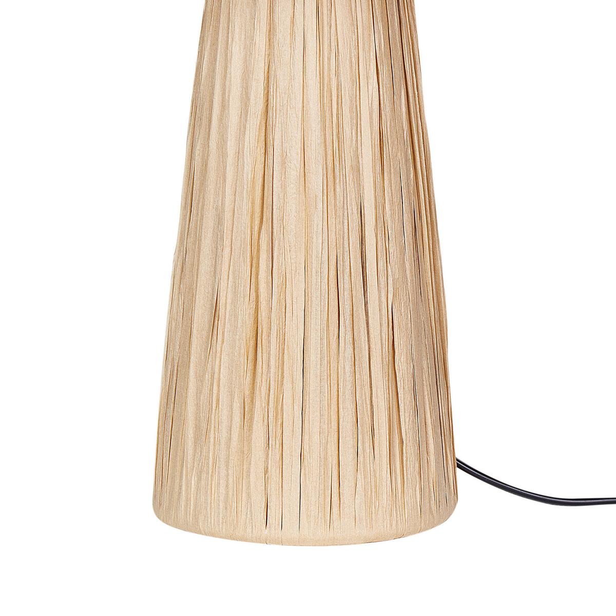 TISCHLEUCHTE Naturfarben Welmel - Naturfarben, Naturmaterialien (25/25/41cm) - Beliani