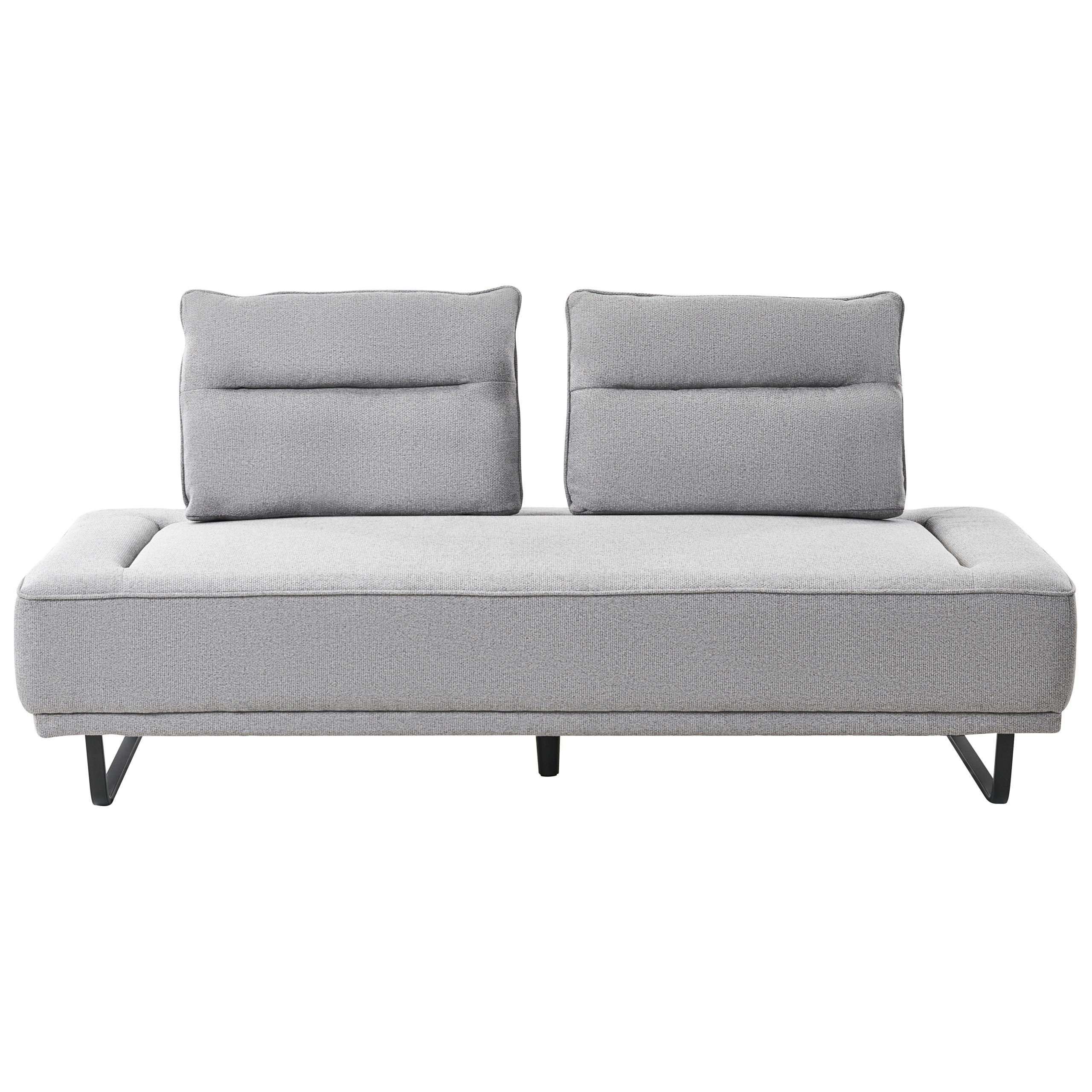 3-SITZER-SOFA Stoff Grau Faxen - Grau, Textil (184/86/90cm) - Beliani