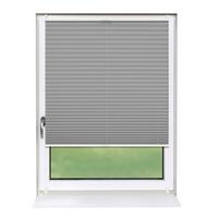 PLISSEE Basic 95 x 210cm Klemmfix ohne Bohren - Grau, Textil (95/210cm) - Deco-Raum