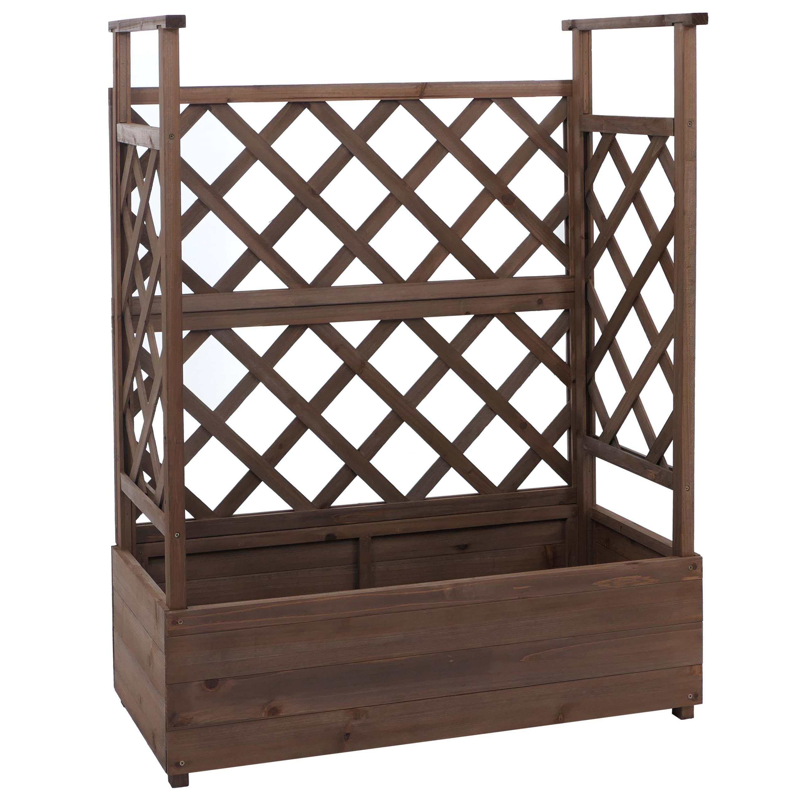 HOCHBEET Dunkelbraun - Dunkelbraun, Holz (85/114/44cm) - MCW