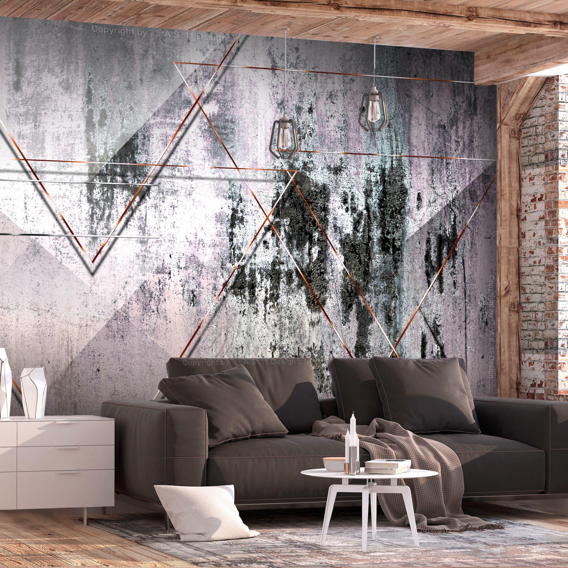 SELBSTKLEBENDE FOTOTAPETE 196/140 cm - Pink/Grau, Kunststoff/Textil (196/1cm) - KUNSTLOFT