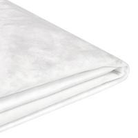 BETTRAHMENBEZUG Samtstoff 160/200 cm Weiß Fitou - Weiß, Textil (170/214cm) - Beliani