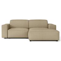 ECKSOFA Sellmo 210 cm - Schwarz/Cappuccino, Kunststoff/Textil (210/166cm) - Selsey