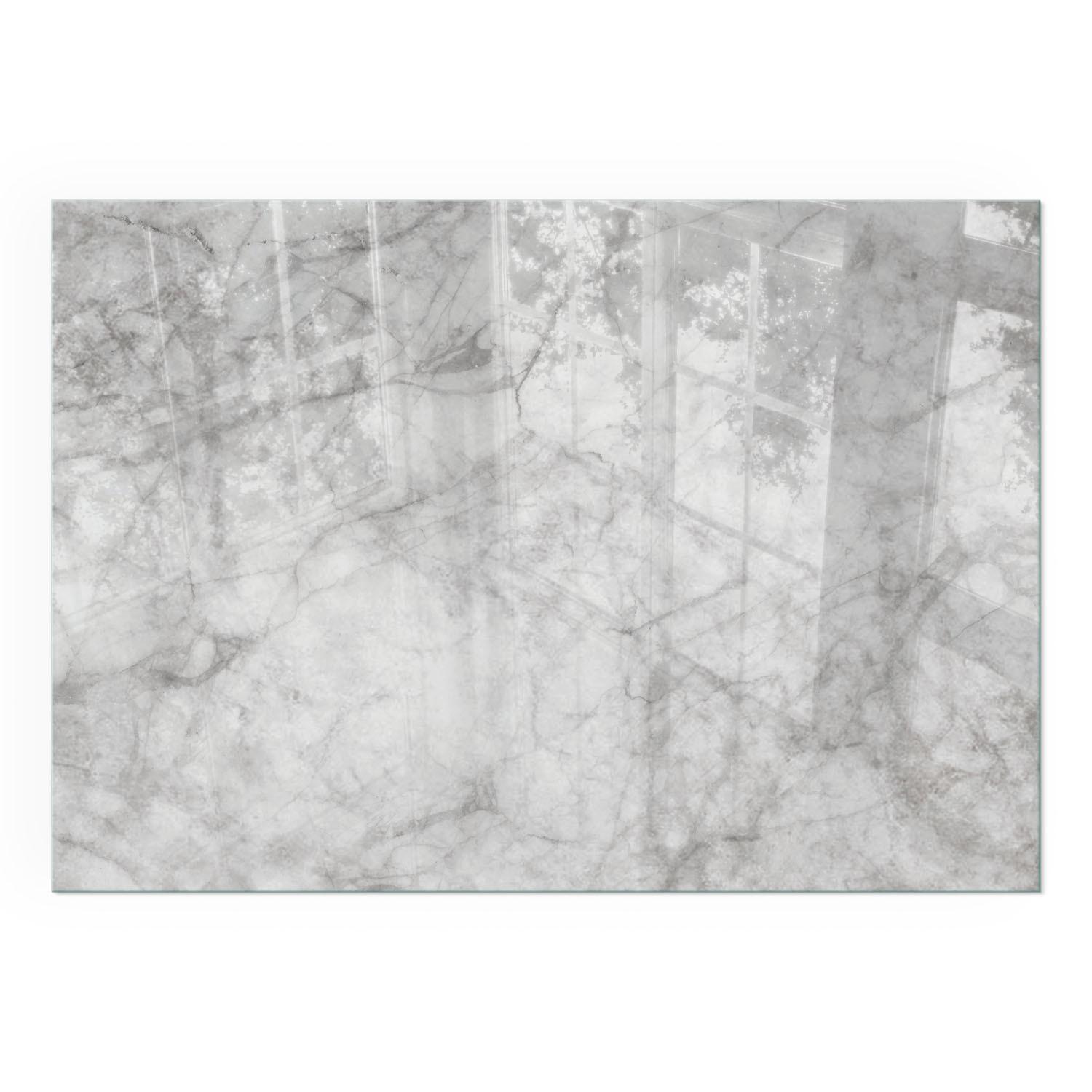GLASPLATTE für Kamin 100x70 cm - Grau, Glas (100/70/0.4cm) - TULUP