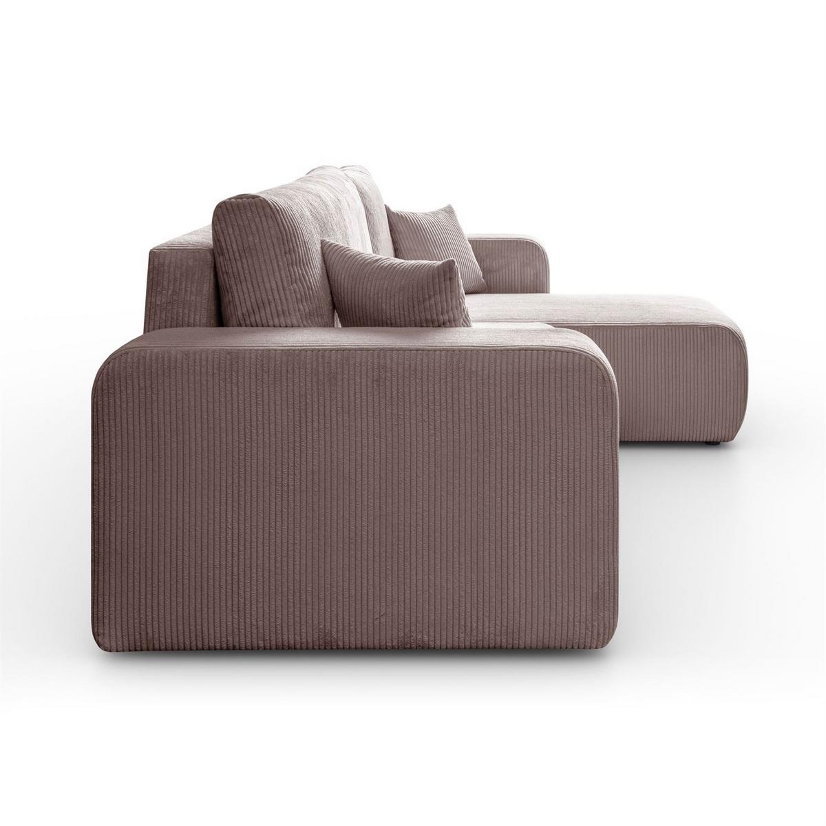 ECKSOFA PRESTIGE L, Poso 27 - Rosa, Textil (247/143cm) - Lookway
