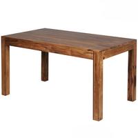ESSTISCH Massivholz Rechteckig Zeitlos MUMBAI, Dunkelbraun 140x80x76 cm - Braun, Holz (80/140/76cm) - KADIMA DESIGN