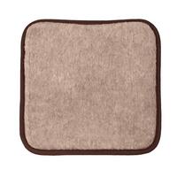 SITZKISSEN Merino Schurwolle Weiches Wollkissen Rechteckig 40/40 cm - Braun, Fell (40/40cm) - Provellus