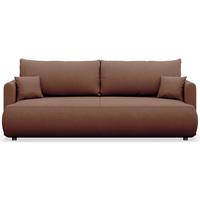 SCHLAFSOFA Ovo Mini Kupfer Chenille Easy Clean - Schwarz/Kupferfarben, Kunststoff/Textil (226/90/97cm) - Selsey