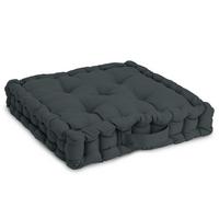 STUHLKISSEN Mila 50/50/10cm Anthrazit - Anthrazit, Textil (50/50/10cm) - Beautissu 