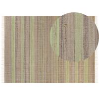 TEPPICH geflochten Talpur 230/160 cm - Beige, Naturmaterialien (160/230cm) - Beliani