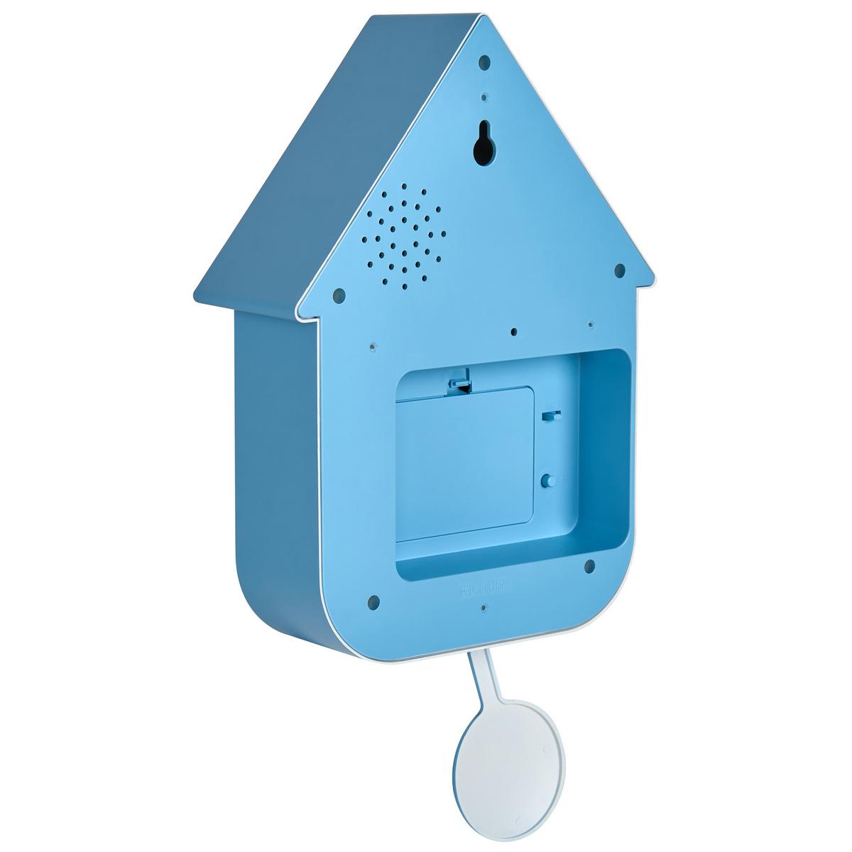 PENDELUHR mit Kuckucksruf Blau Bonneval - Blau, Kunststoff (24/41/9cm) - Beliani