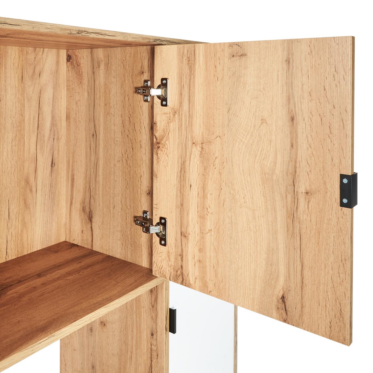 REGAL mit 5 Ebenen 185 cm Hellbraun Amos - Braun, Holzwerkstoff (100/185/35cm) - Beliani