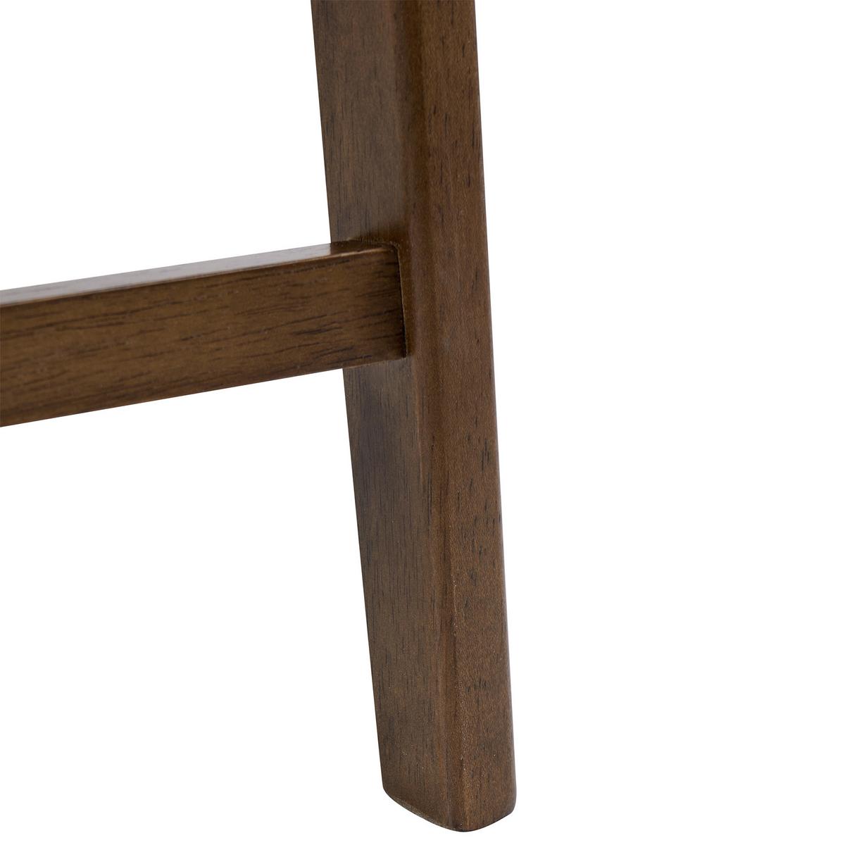 BARSTUHL 2er-Set Braun/Beige Lilly - Beige, Holz (52/87/60cm) - Beliani