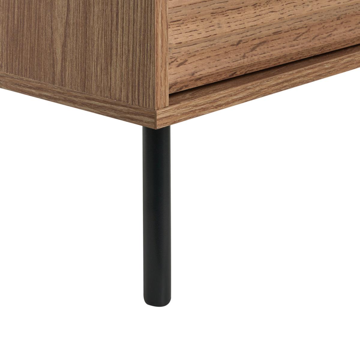 NACHTTISCH mit 2 Schubladen Hellbraun Walgett - Hellbraun, Holzwerkstoff (39/40/54cm) - Beliani