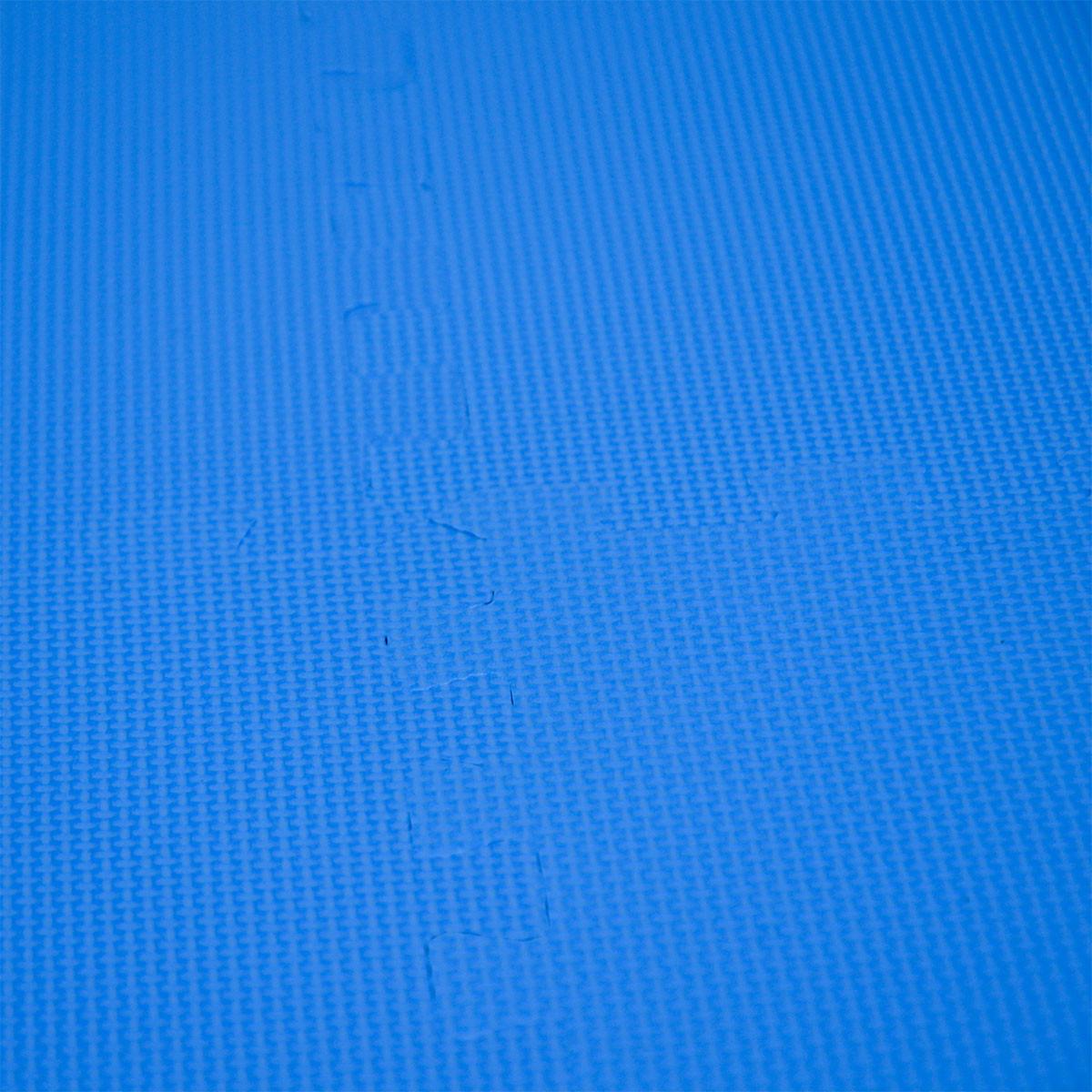 SPIELMATTE ab Null - 180/90/1 cm Puzzlematte Blau - Blau, Kunststoff (30/30cm) - Littletom