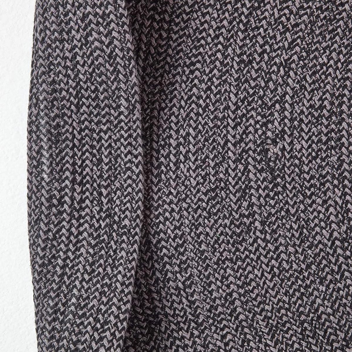 TEPPICH Melange geflochten rund 200 cm - Schwarz, Textil (200/200cm) - Homescapes