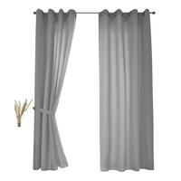 VORHANG 2ER SET BERLIN HxB 225x140cm Grau - Grau, Textil (140/225/225cm) - Gardinenbox