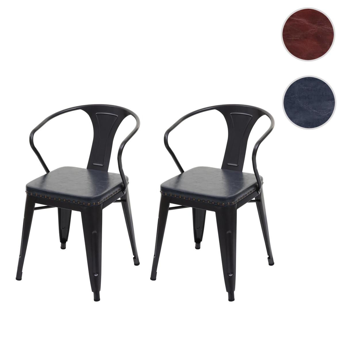 ESSZIMMERSTUHL H10D Grau 2er-Set - Braun/Grau, Metall (46/115/54cm) - MCW