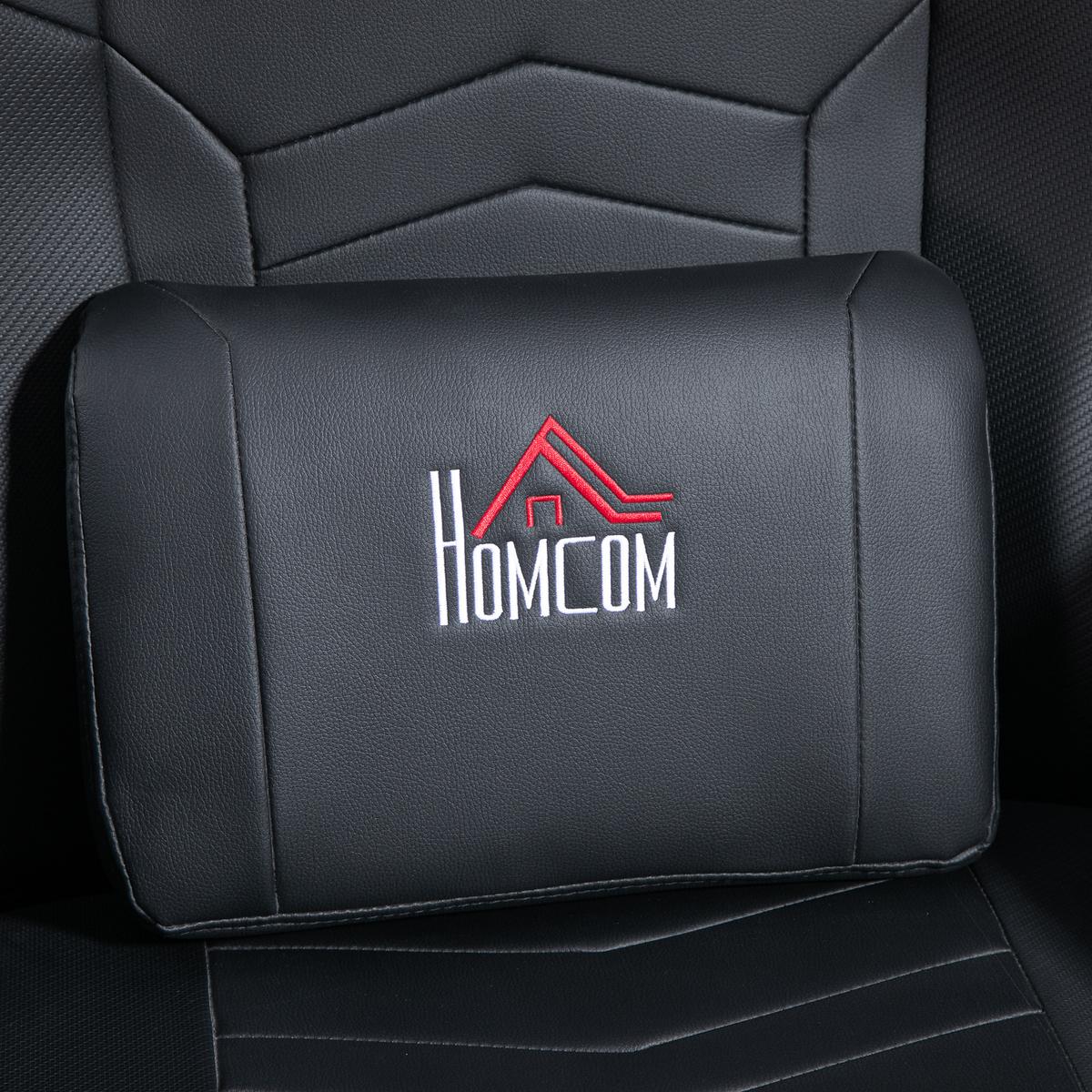 RELAXSESSEL mit Massagefunktion, Elektrisch Fernsehsessel mit Liegefunktion - Schwarz, Leder/Kunststoff (82.5/111.5/78cm) - HOMCOM