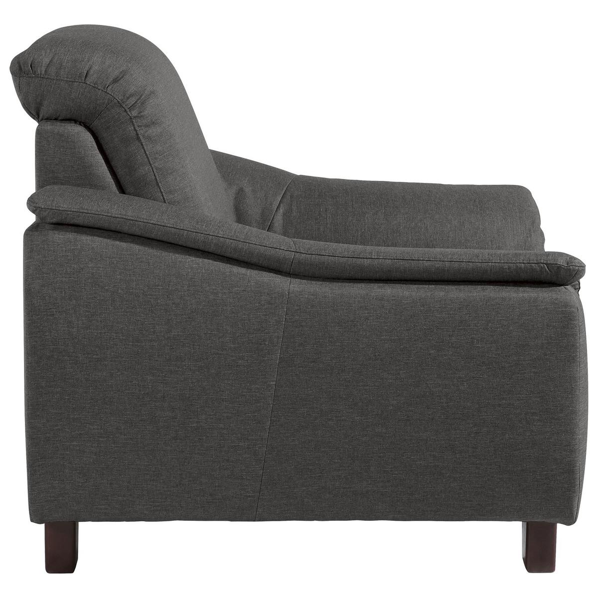 POLSTERSESSEL Kaylil Flachgewebe anthrazit - Anthrazit, Kunststoff (87/82/100cm) - 58aufmkessel