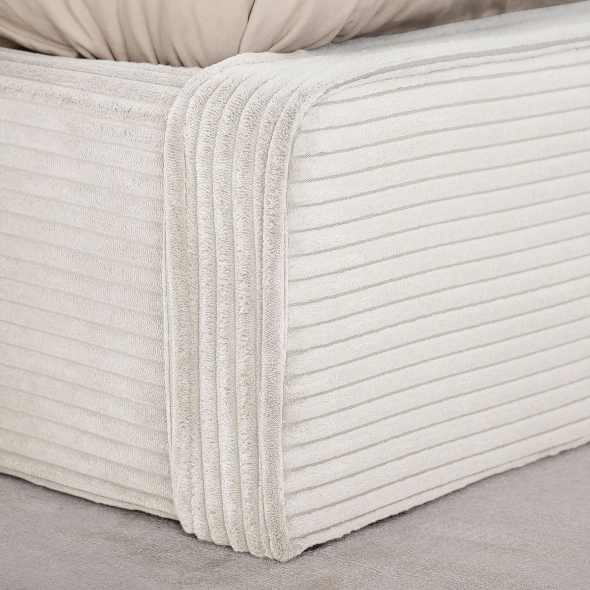 POLSTERBETT CURSIO 140X200 CM - Creme, Textil (140/200cm) - IDIMEX