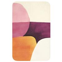 WC-VORLEGER Formen - Abstrakt - Farbenfroh WC Teppich 50x80 cm - Terracotta, Textil (50/1cm) - OnlyWow