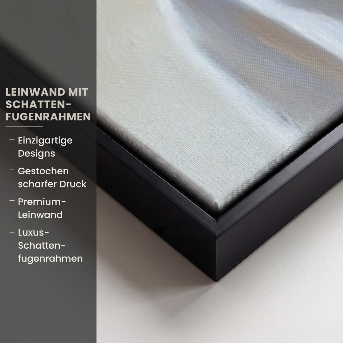 LEINWAND Bilder mit Rahmen - Lavendel - Brot - Stilleben - 150x100 - Flieder, Textil (150/100cm) - MuchoWow