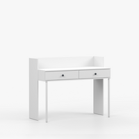 SCHREIBTISCH OLAF I 115/77/53cm Weiß, Griff Anthrazit - Anthrazit/Weiß, Holzwerkstoff/Metall (115/77/53cm) - imoebel24