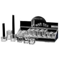 KERZENHALTER Candela transparent 4 / 6 / 8 cm 24-tlg. - Transparent, Glas (2/2/2cm) - Ritzenhoff Breker