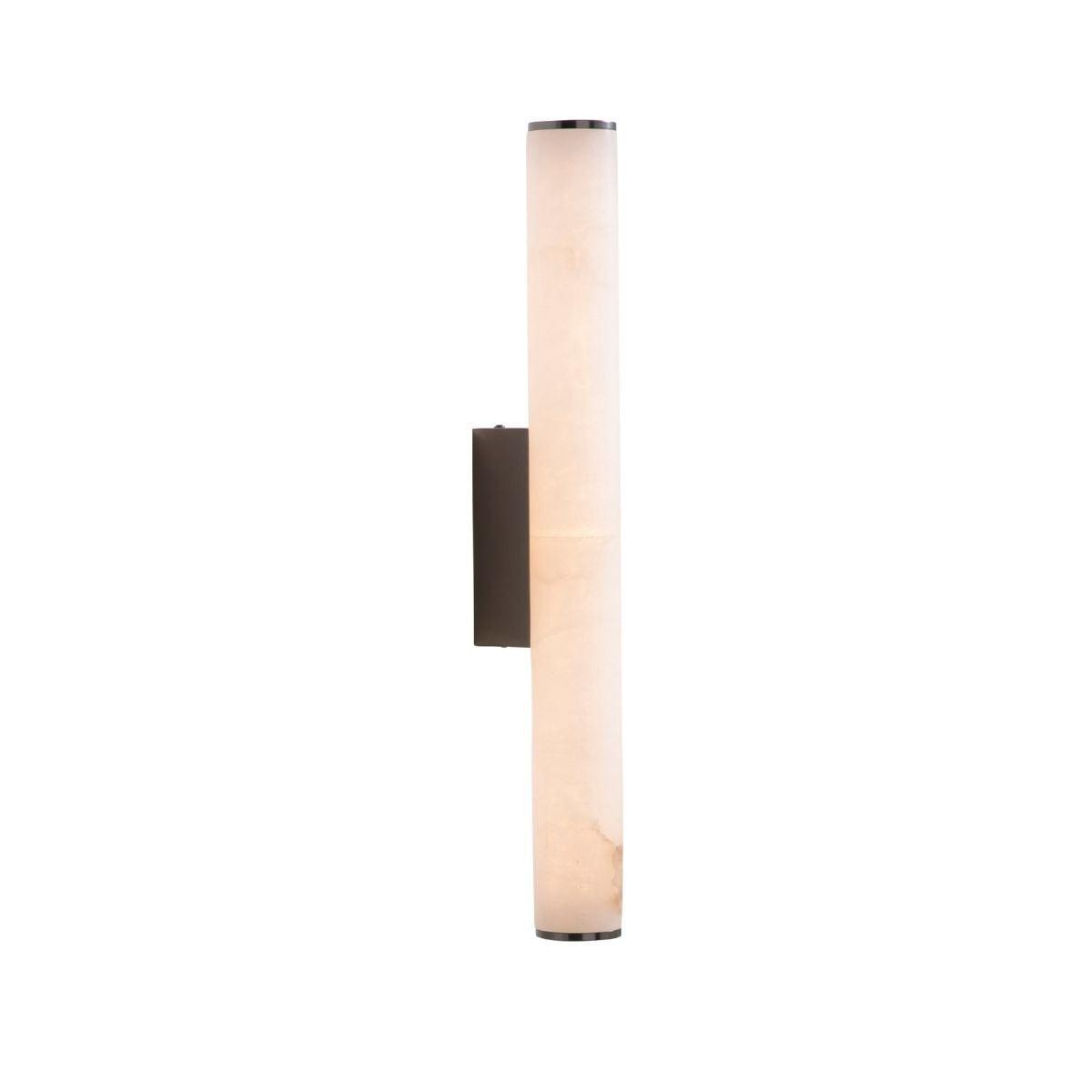 WANDLEUCHTE aus Alabaster und Metall H55 cm - MONTAIGNE - Schwarz, Metall (6/9/55cm) - Signature