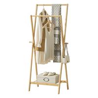 GARDEROBENSTÄNDER Keitele - Naturfarben, Holz (60/150/42cm) - [en.casa]