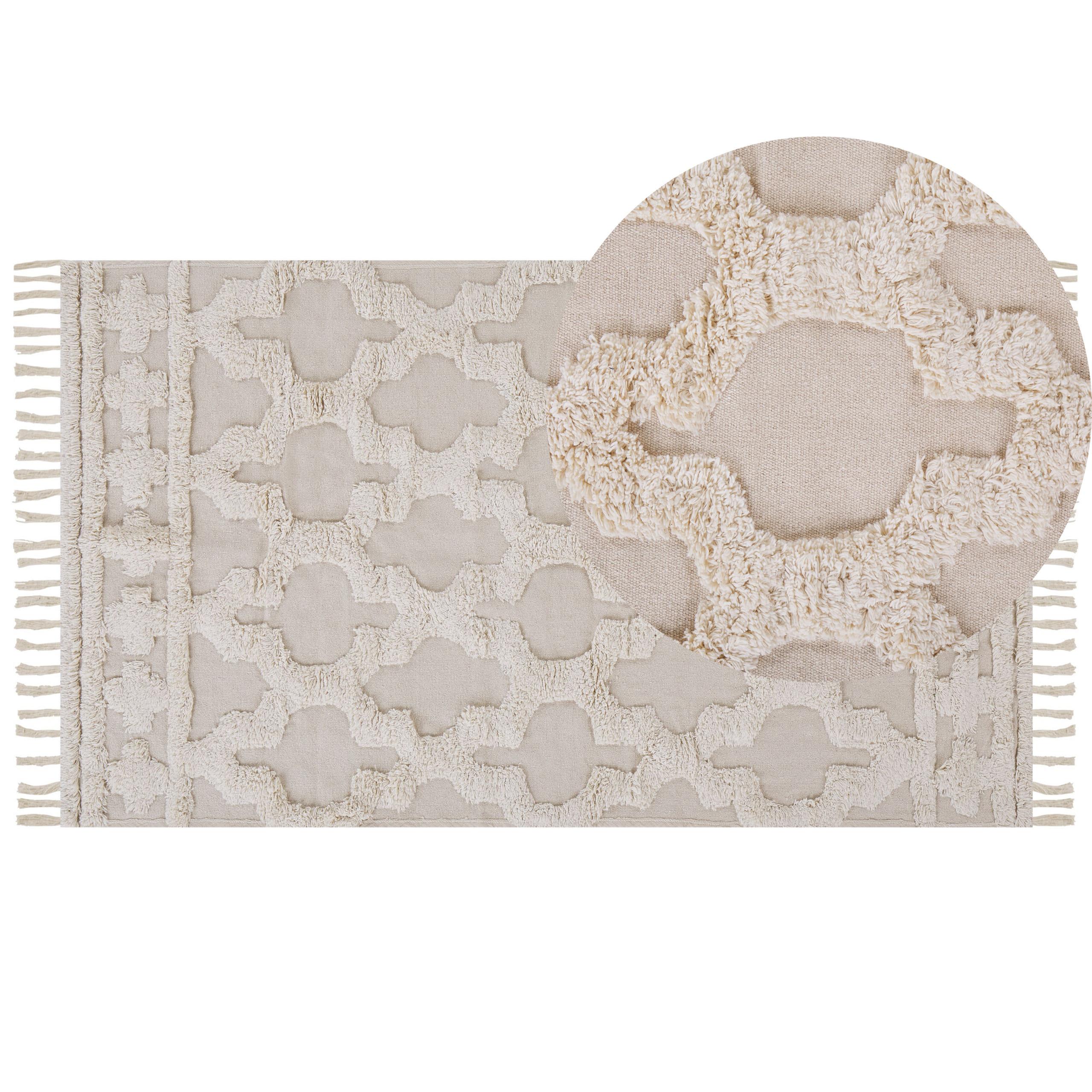 KURZFLOR-TEPPICH Suluova 150/80 cm - Beige, Textil (80/150cm) - Beliani