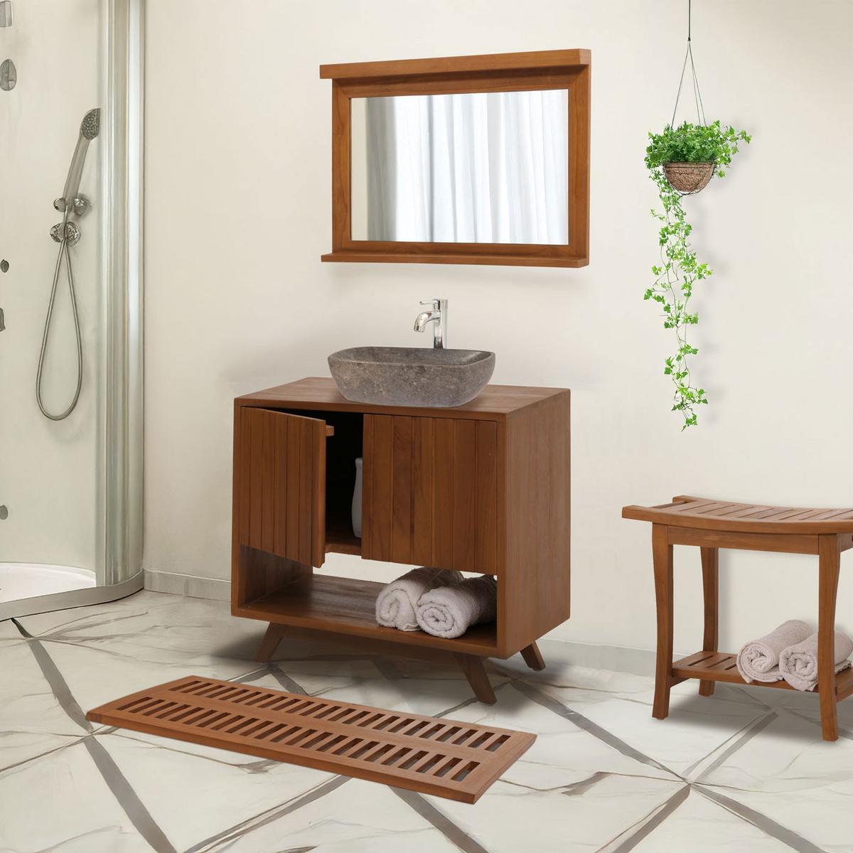 WASCHBECKENUNTERSCHRANK Braun - Braun, Holz (65/61/40cm) - MCW