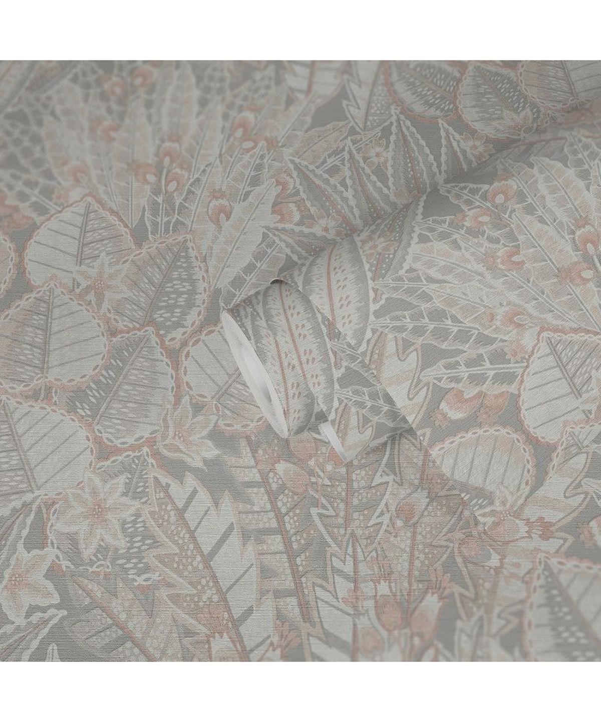 VLIESTAPETE Grau 53/1005 cm - Grau, Textil (53/1cm) - KUNSTLOFT