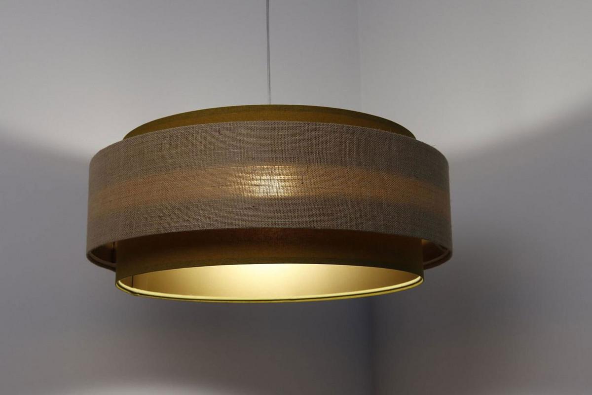 HÄNGELEUCHTE Grün 60/25 cm - Beige, Kunststoff (60/1.9/25cm) - ONZENO