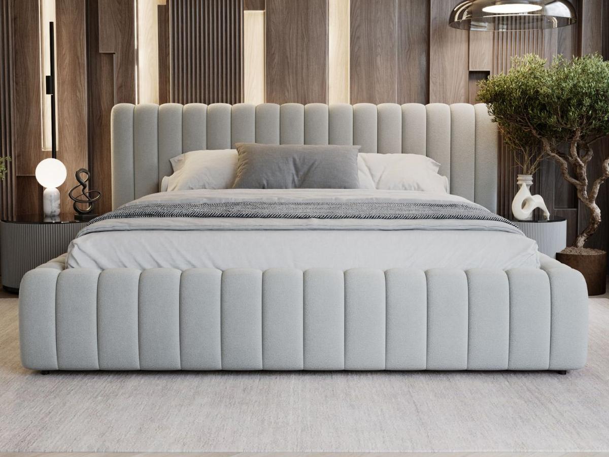 POLSTERBETT Bliss 160x200 Grau - Grau, Textil (160/200cm) - Graingold
