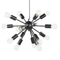 HÄNGELEUCHTE Balagas 52/52/115 cm - Schwarz, Metall (52/52/115cm) - Beliani