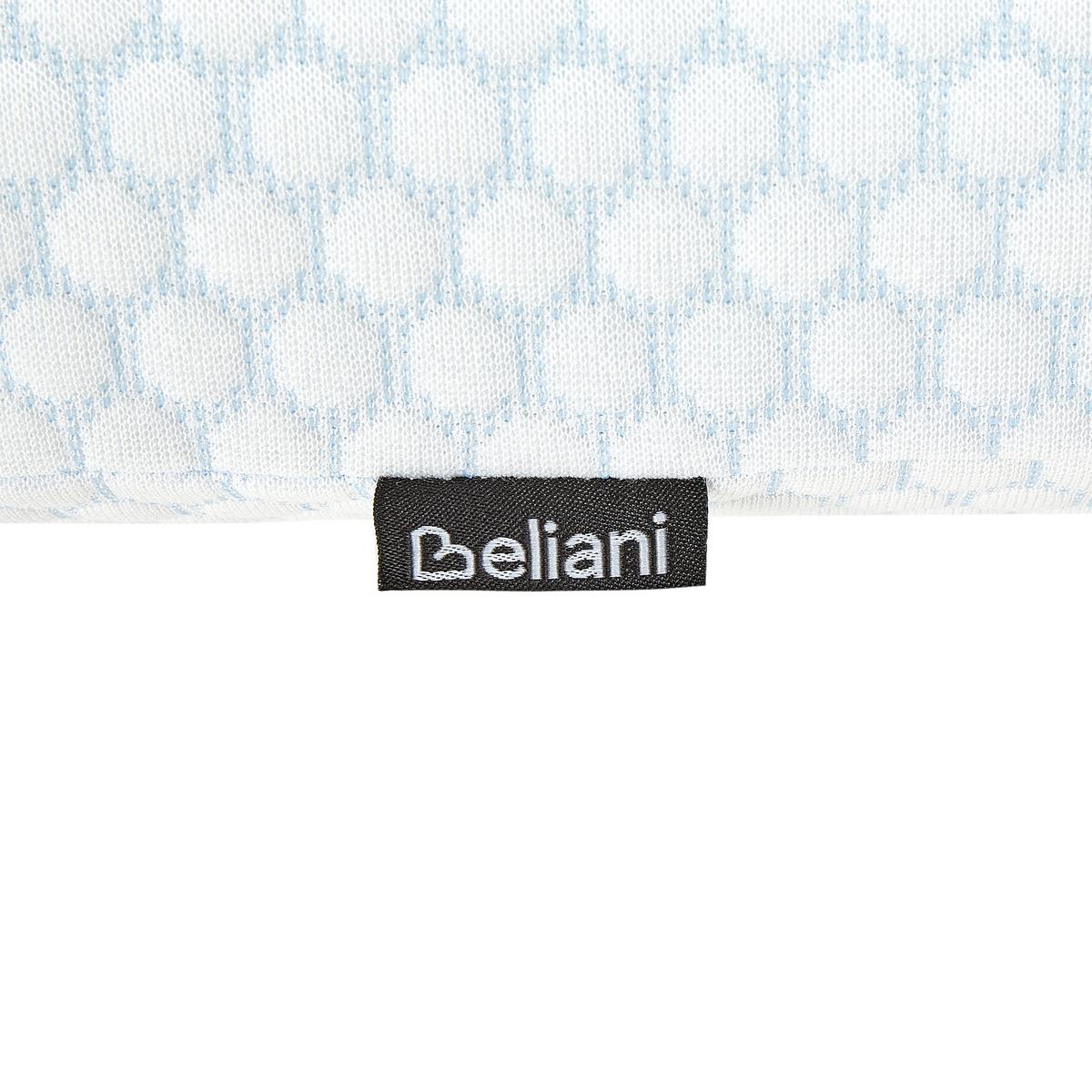 KOPFKISSEN Weiß 40/60 cm Emin - Blau/Weiß, Textil (60/40cm) - Beliani