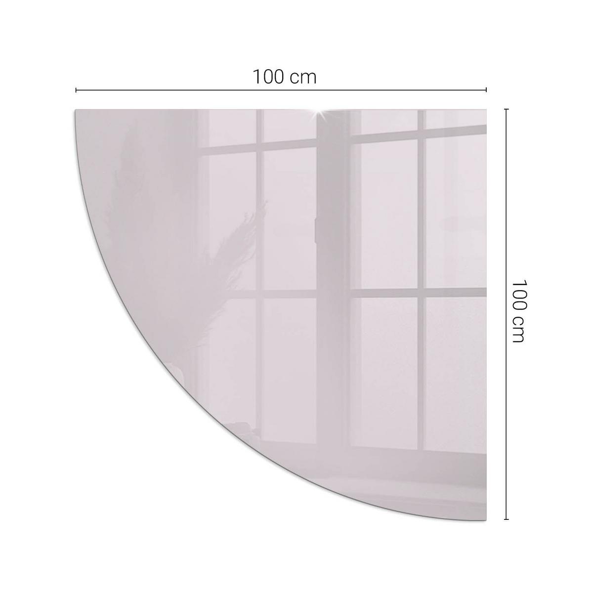 GLASPLATTE für Kamin 100x100 cm - Lila, Glas (100/100/0.4cm) - TULUP