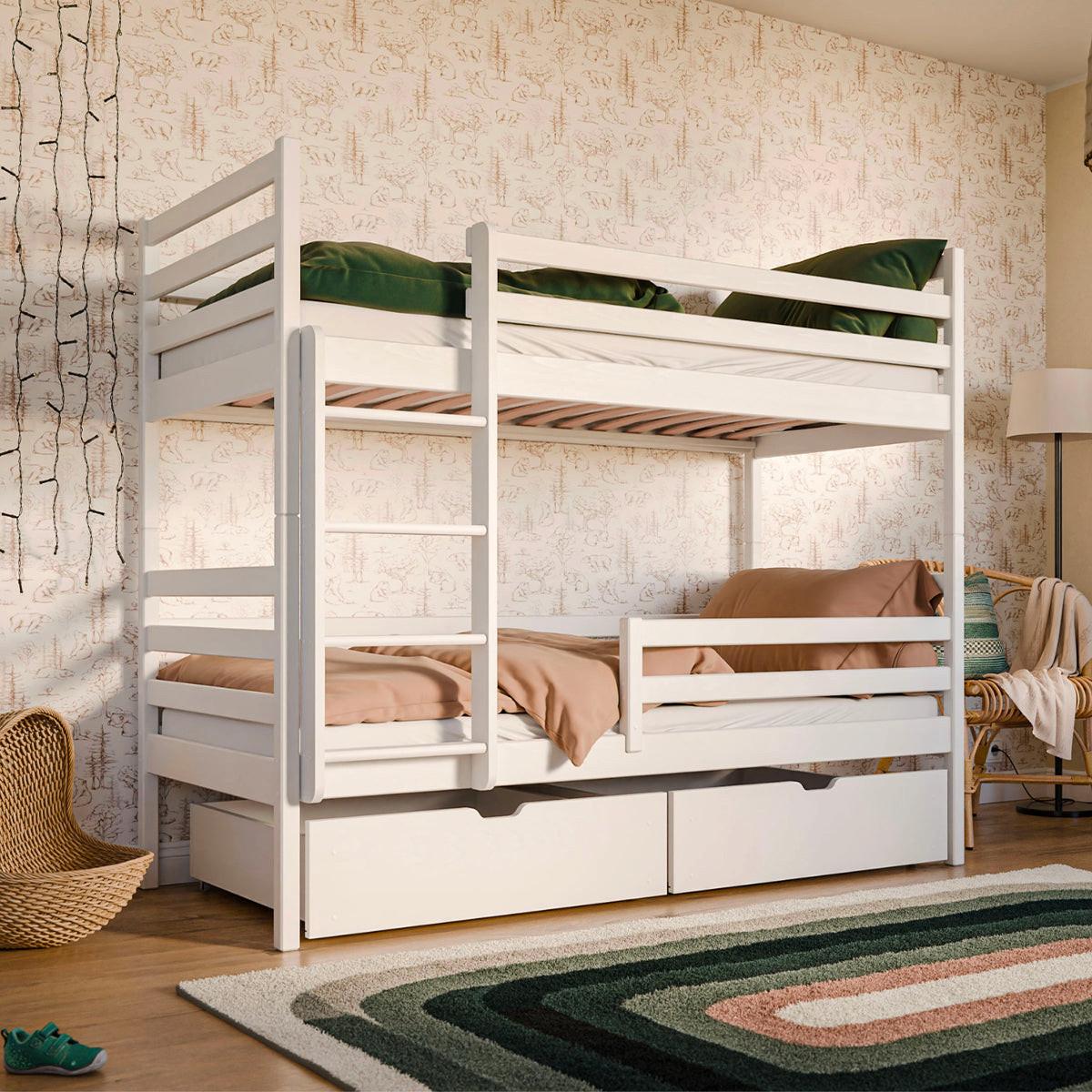ETAGENBETT 90/200 Leo Weiß - Weiß, Holz (90/200cm) - Petits-meubles